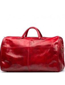 Blaire Kožená cestovní taška Milva červená