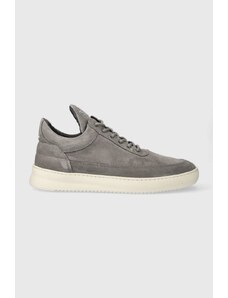 Semišové sneakers boty Filling Pieces Low Top Suede šedá barva, 10122791002