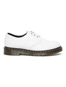 Polobotky Dr. Martens DM27214113 Vegan 1461 dámské, bílá barva, na plochém podpatku