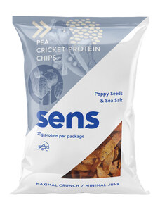 Sens chipsy s cvrččím proteinem - Mák & Mořská sůl 80 g
