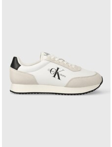 Sneakers boty Calvin Klein Jeans RETRO RUNNER SU-NY MONO bílá barva, YM0YM00746