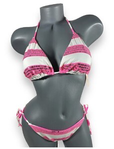 Victoria's Secret Plavky Sequin Stripe Triangle set