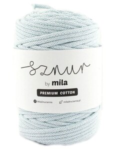 Bavlněná šňůra MILA Premium Cotton 3 mm - modrá ledová