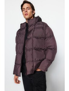 Trendyol Pánská hnědá oversize větruodolná zimní bunda