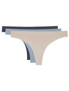 LOS OJOS 3 Pieces of Seamless Brazilian Pattern Panties