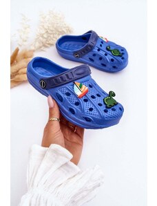 Kesi Dětské pěnové lehké sandály Crocs Modre Sweets