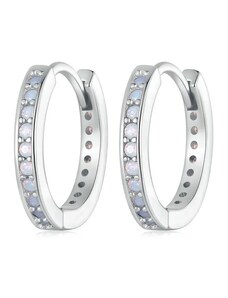 GRACE Silver Jewellery Stříbrné náušnice s opály Matea - stříbro 925/1000