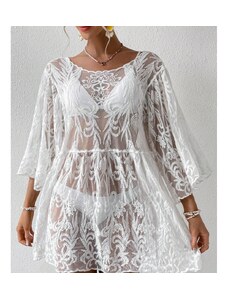 Dámské plážové bílé šaty