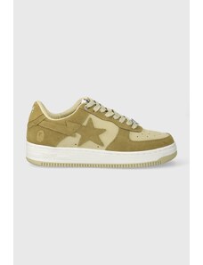 Semišové sneakers boty A Bathing Ape BAPE STA #3 001FWI701008I béžová barva