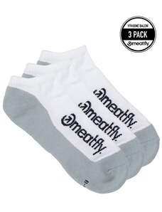 Unisex ponožky Meatfly Boot Triple bílá