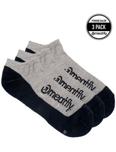 Unisex ponožky Meatfly Boot Triple šedá