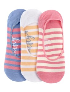 Dámské ponožky Meatfly Low Big Stripes růžová/fialová