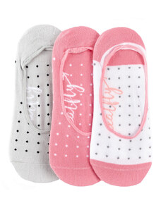 Meatfly ponožky Low socks - Triple pack A/ Small Dots | Mnohobarevná