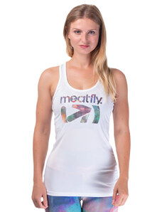 Meatfly dámské tričko Flou Tank B - White | Bílá
