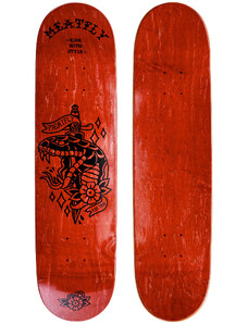 Meatfly skateboardová deska Dagger Red Wood High | Červená