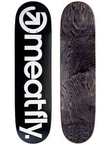 Meatfly skateboardová deska MF Brand Logo Black/White Medium | Černá