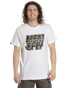 Meatfly pánské tričko Repash White | Bílá | 100% bavlna