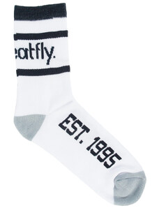Meatfly ponožky Long White | Bílá