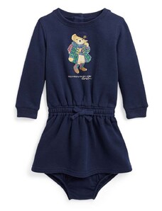 Dívčí šaty Polo Ralph Lauren tmavomodrá barva, mini