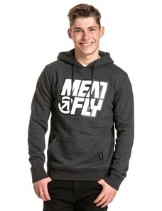 Meatfly pánská mikina Repash Hoodie Charcoal Heather | Šedá