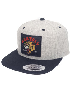 Meatfly kšiltovka Flanker Snapback Grey Heather/Black | Šedá