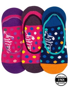 Meatfly ponožky Low Socks Triple Pack Navy / Fuchsia | Fialová