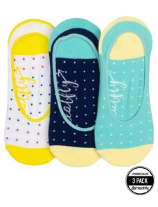 Meatfly ponožky Low Socks Triple Pack Yellow Dots | Žlutá