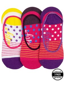 Ponožky Meatfly Low Socks Triple Pack, žlutá Stripe