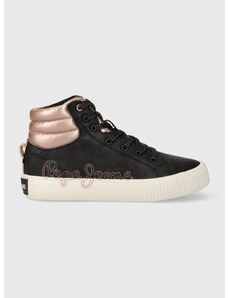 Dětské sneakers boty Pepe Jeans černá barva