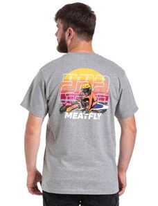 Meatfly pánské tričko Marmi Grey Heather | Šedá
