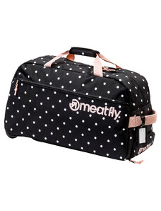 Meatfly cestovní taška Gail White Dot/Powder Pink 42 L | Bílá