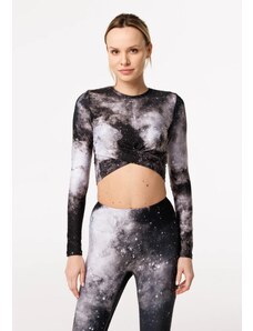 Bittersweet Paris Woman's Dark Nebula Gaia Longsleeve Top GLT-C-Print BSP1164