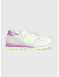 Dětské sneakers boty New Balance GC574CX bílá barva