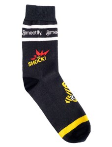 Meatfly ponožky Big Shock Dakar Black | Černá