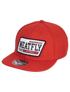 Meatfly kšiltovka Alfy Snapback Racing Red | Červená