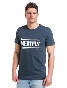 Meatfly pánské tričko Rele Navy Heather | Modrá