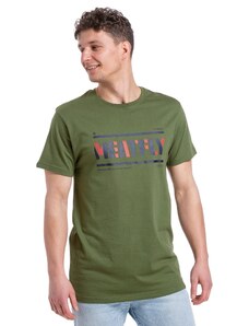 Meatfly pánské tričko Rele Olive | Zelená