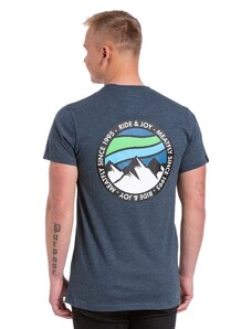 Meatfly pánské tričko Lhotse Navy Heather | Modrá