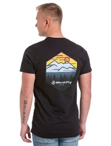 Meatfly pánské tričko Sunset Black | Černá