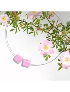 GeorGina Lola, dámské náhrdelníky s perleťovými růžovými čtverci