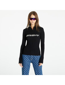 Dámský svetr MISBHV Knitted Quarter-Zip Long Sleeve Sweater Black