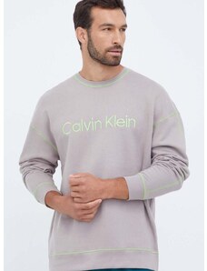 Bavlněná mikina Calvin Klein Underwear šedá barva, s potiskem