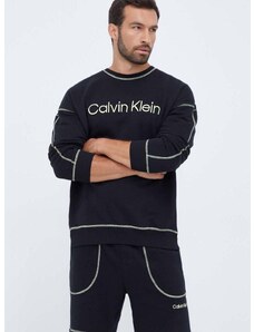 Bavlněná mikina Calvin Klein Underwear černá barva, s potiskem