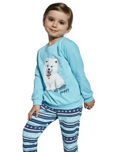 Dívčí dlouhé pyžamo Cornette 594/166 Sweet puppy