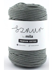 Bavlněná šňůra MILA Premium Cotton 3 mm - inox