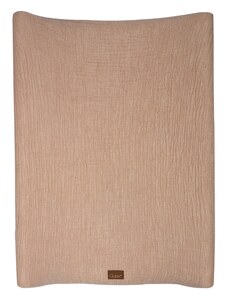 Korálově růžový mušelínový potah na přebalovací podložku Quax Natural 70 x 50 cm