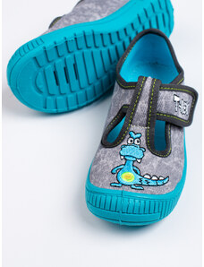 Shelvt Gray slippers for kindergarten for a boy 3F