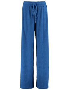 Hailys dámské letní široké kalhoty Azita modré