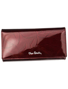 PIERRE CARDIN Stylová dámská kožená peněženka s lístky Gaspare, červená
