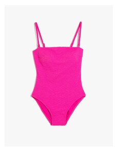 Koton Basic Swimsuit with Removable Thin Straps